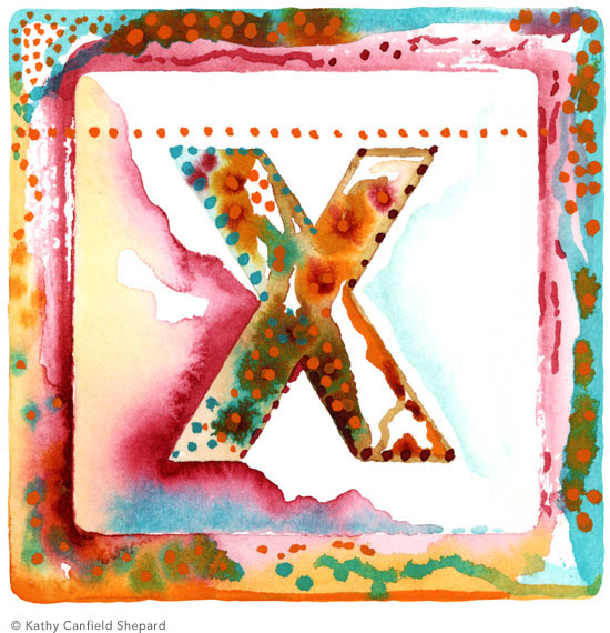 Children's Toy Blocks Watercolor