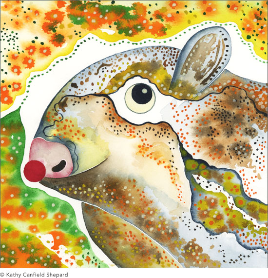 Chinese Zodiac Character Watercolor