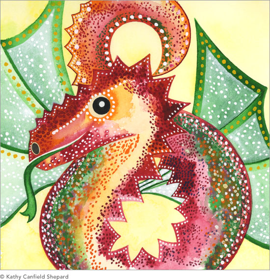 Chinese Zodiac Character Watercolor