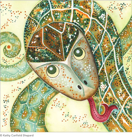 Chinese Zodiac Character Watercolor