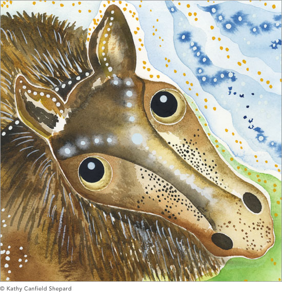 Chinese Zodiac Character Watercolor
