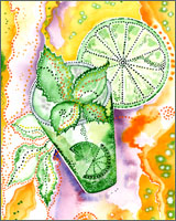 Colorful Cocktails watercolor