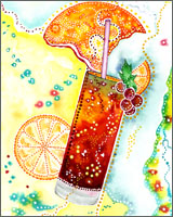 Colorful Cocktails watercolor