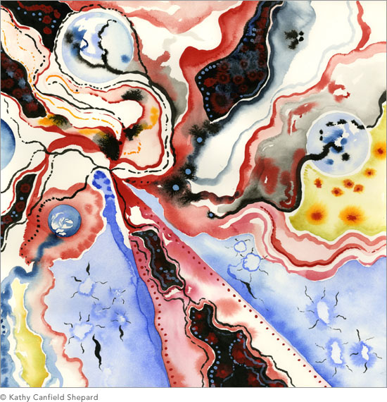 country undone Watercolor