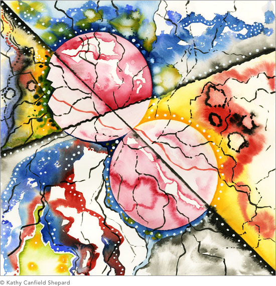 country undone Watercolor