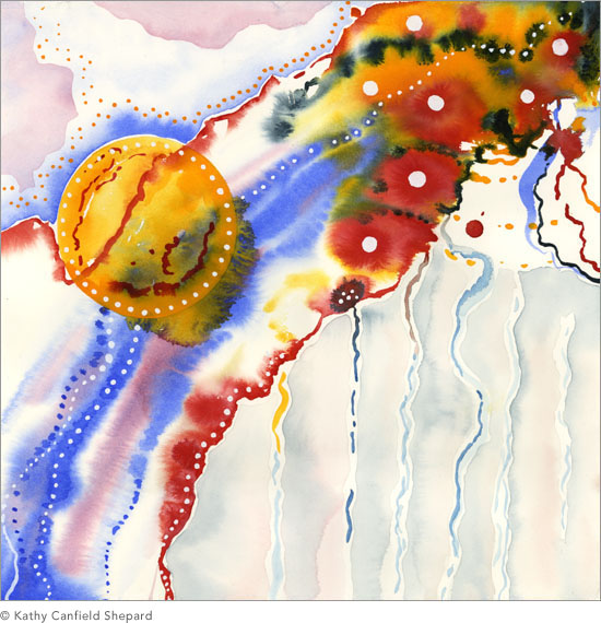 country undone Watercolor
