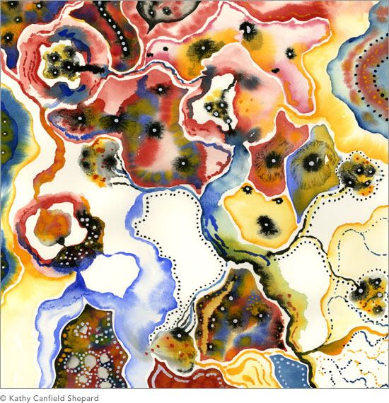 country undone Watercolor