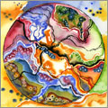 country undone watercolor