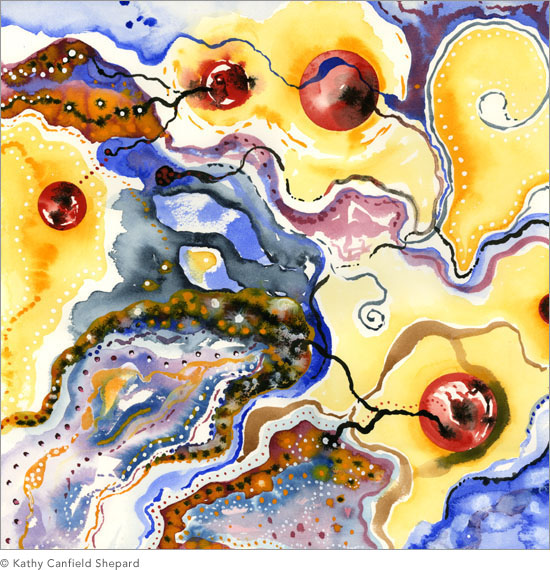 country undone Watercolor