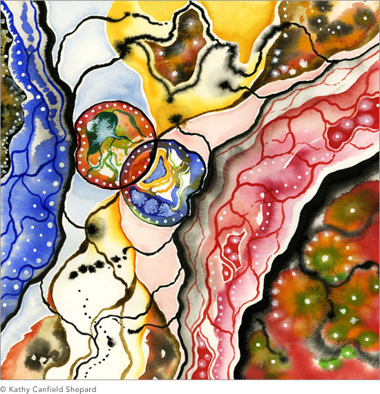 country undone Watercolor