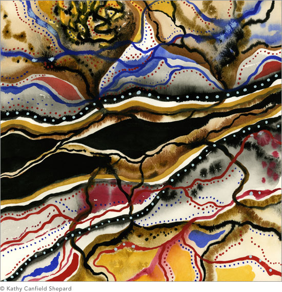 country undone Watercolor