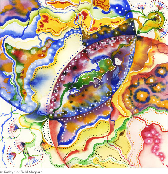 country undone Watercolor