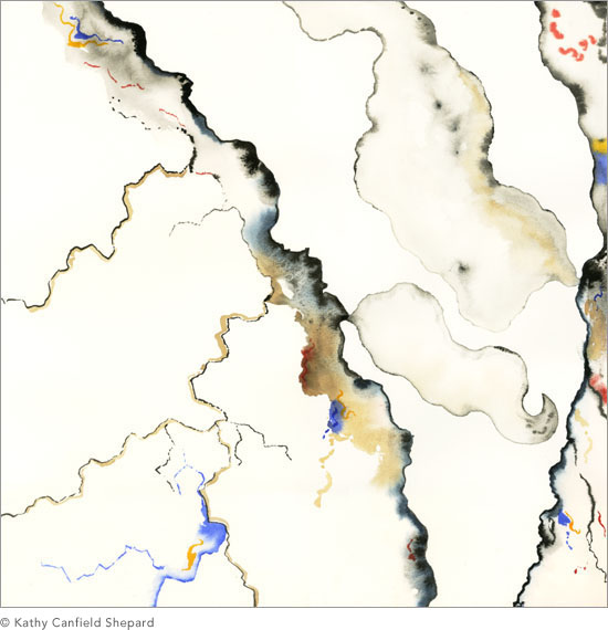 country undone Watercolor