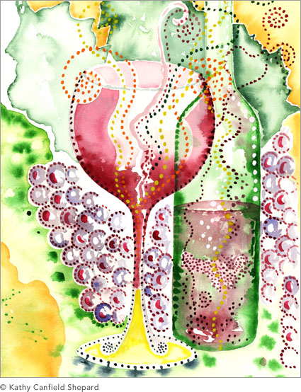 Wine Country Watercolor