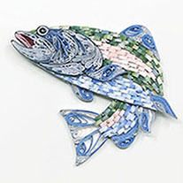 Trout framed wall art